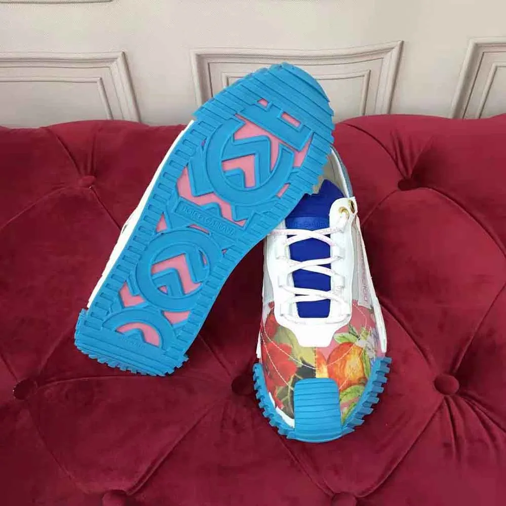 Dolce Gabbana D&G Patchwork Fabric NS1 Slip for Women in on Sneakers Dolce Gabbana D&G Patchwork Fabric NS1 Slip for Women in on Sneakers