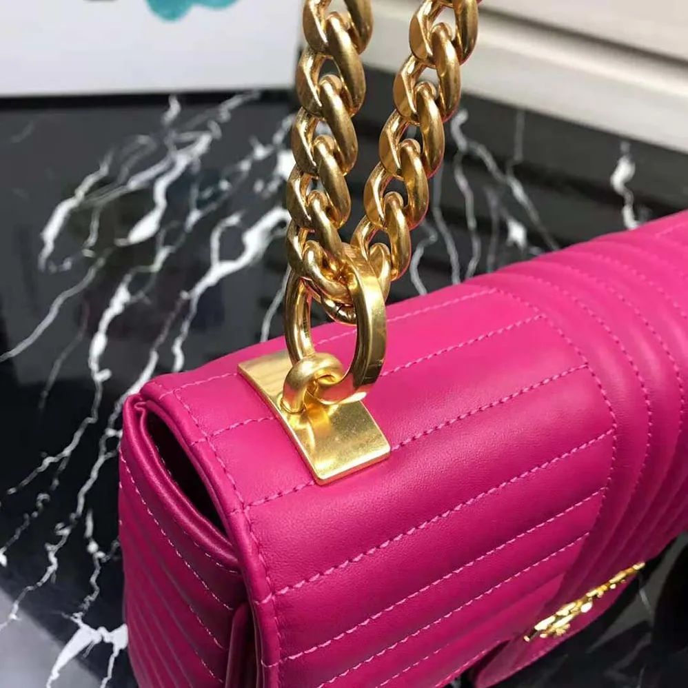 Prada Medium Leather Prada Diagramme Bag for Women in Rose
