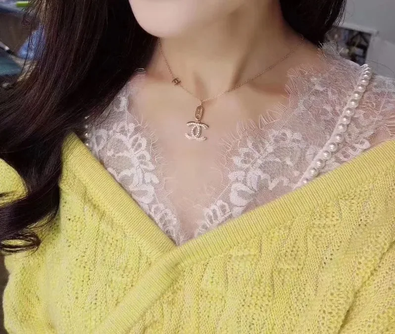 Double C Necklace Gold Double C Necklace Gold