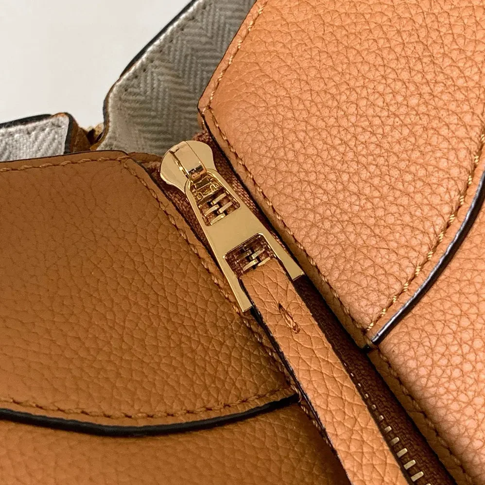 Loewe Compact Hammock Bag in Soft Grained Calfskin for Unisex in Brown Loewe Compact Hammock Bag in Soft Grained Calfskin for Unisex in Brown
