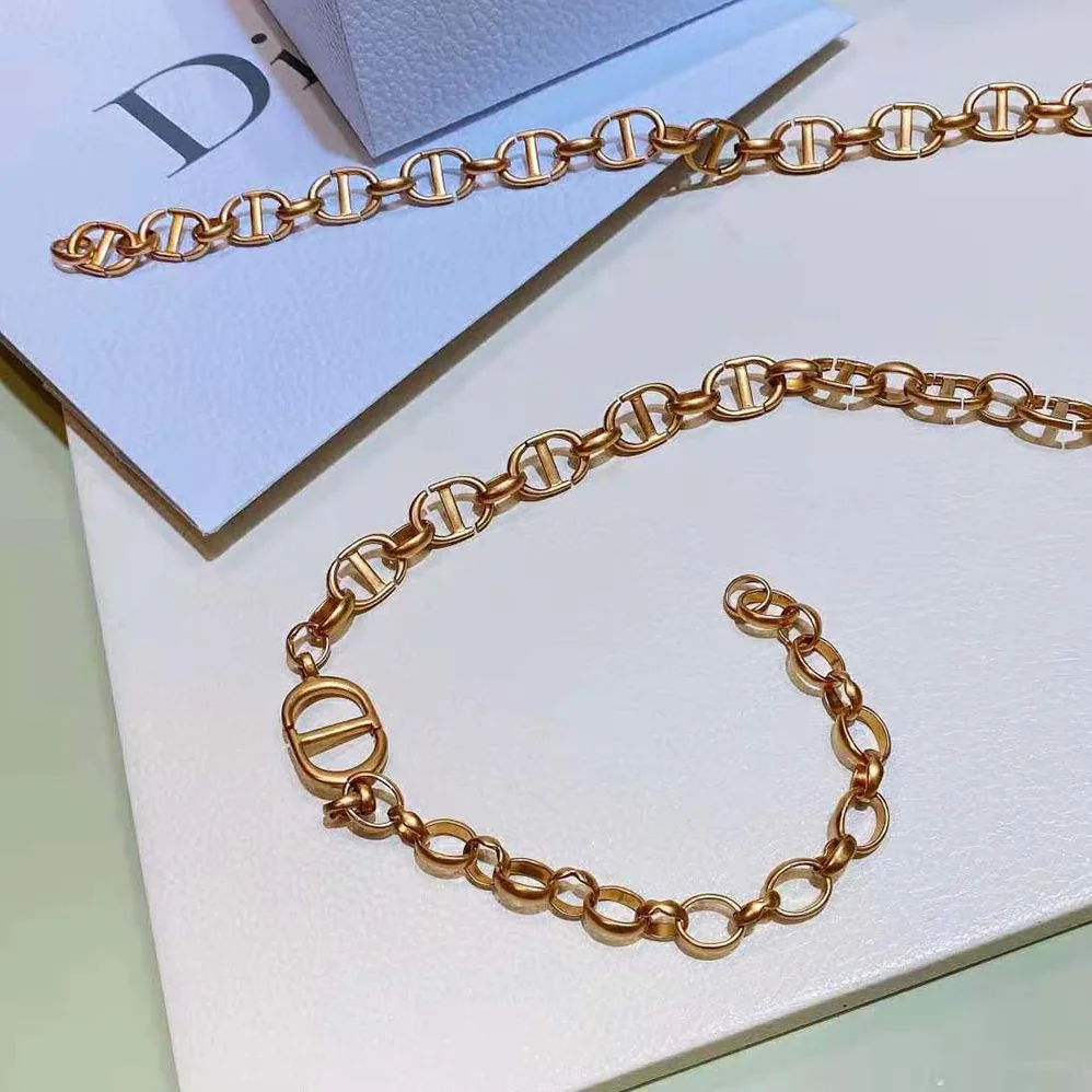 Dior Caro Chain Belt Shiny Gold-Finish Metal-10 MM for Women Dior Caro Chain Belt Shiny Gold-Finish Metal-10 MM for Women