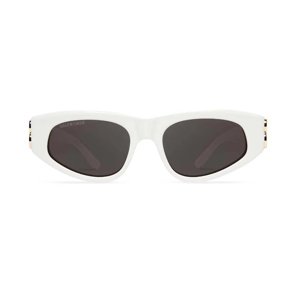 Balenciaga Dynasty D-Frame Sunglasses in White with Grey Lenses for Women Balenciaga Dynasty D-Frame Sunglasses in White with Grey Lenses for Women