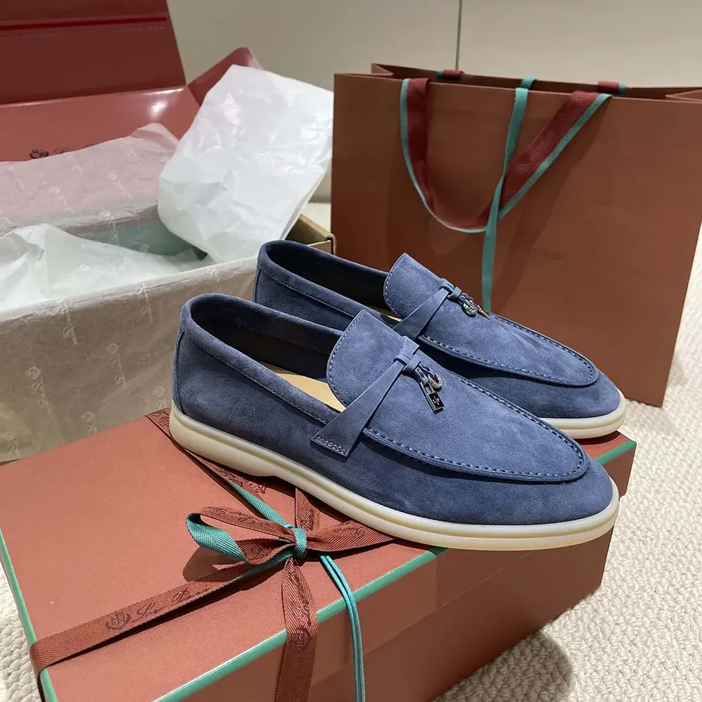 Loro Piana Summer Charms Walk Loafers for Unisex in Navy
