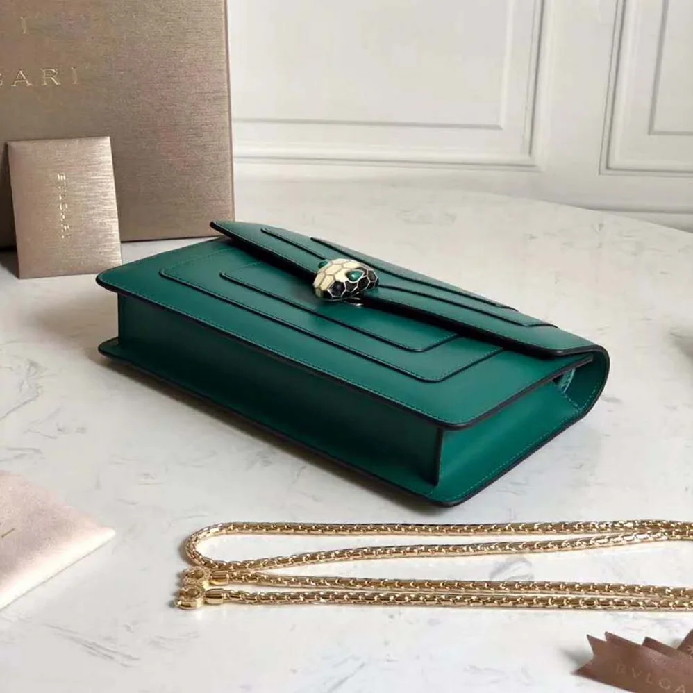 Bvlgari Serpenti Forever Mini Bag for Women in Green Bvlgari Serpenti Forever Mini Bag for Women in Green