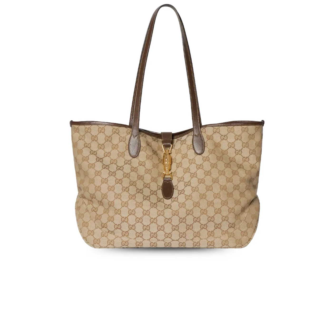 Gucci Jackie Medium Tote Bag / Sand/ Dark Brown Gold Hardware Gucci Jackie Medium Tote Bag / Sand/ Dark Brown Gold Hardware