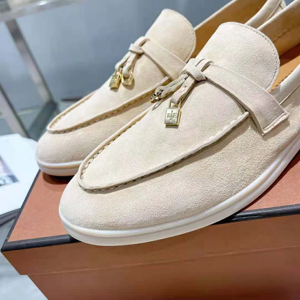 Loro Piana Summer Charms Walk Loafers for Unisex in Beige