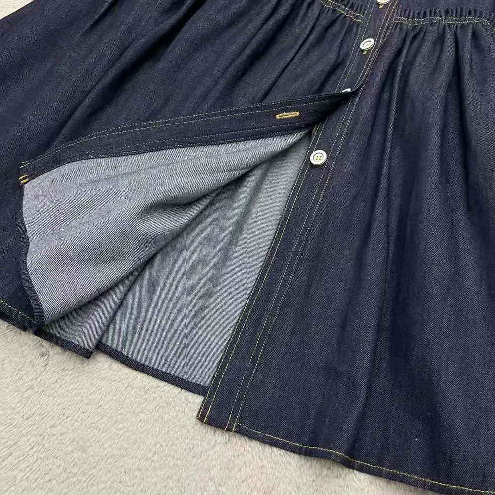 Dior Denim Couture Shirt Dress Blue Raw Cotton Denim for Women Dior Denim Couture Shirt Dress Blue Raw Cotton Denim for Women