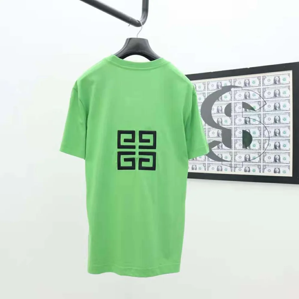 Givenchy Slim Fit T-shirt in Givenchy 4G Jersey with Reaper Prints for Men in Green Givenchy Slim Fit T-shirt in Givenchy 4G Jersey with Reaper Prints for Men in Green