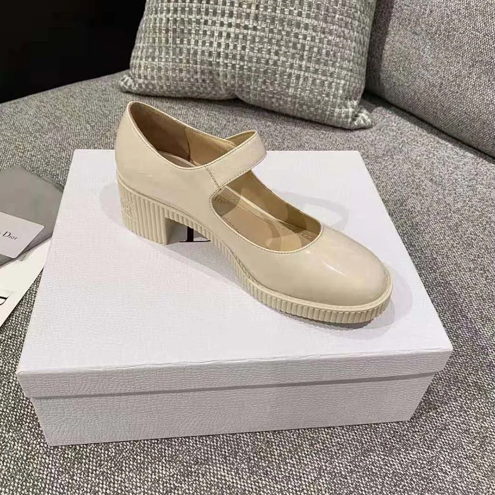 Dior D-Doll Pump White Shiny Calfskin for Women