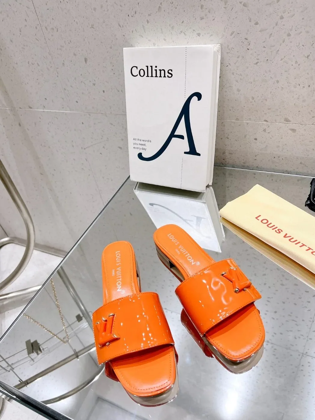 Louis Vuitton Shake Flat Mule Orange