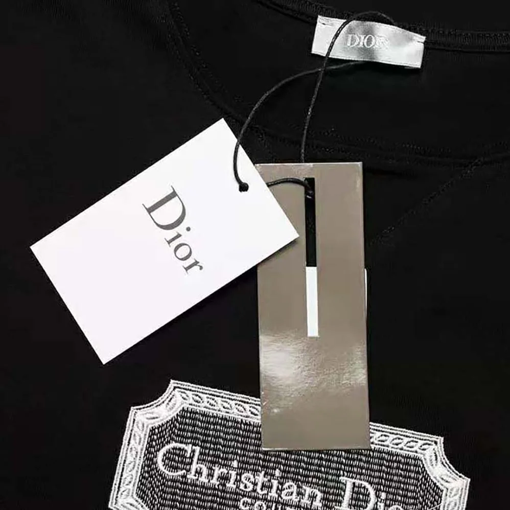 Dior Christian Dior Couture Relaxed-fit T for Men in shirt Black Cotton Jersey