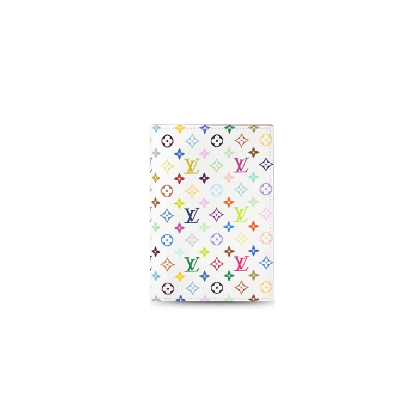 Louis Vuitton LV x TM Passport Cover Multicolore Blanc Wallet / Louis Vuitton LV x TM Passport Cover Multicolore Blanc Wallet /