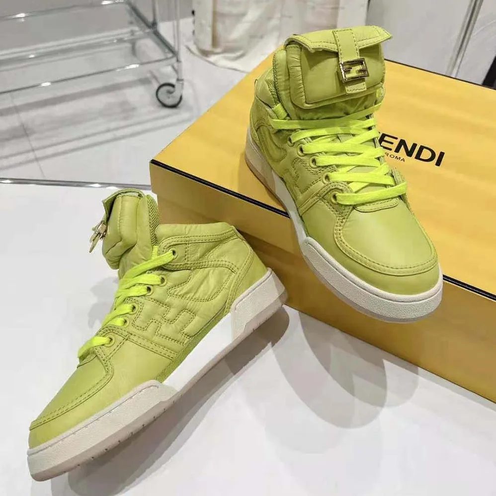 Fendi Match Acid Green Nylon High for Unisex in Tops Fendi Match Acid Green Nylon High for Unisex in Tops
