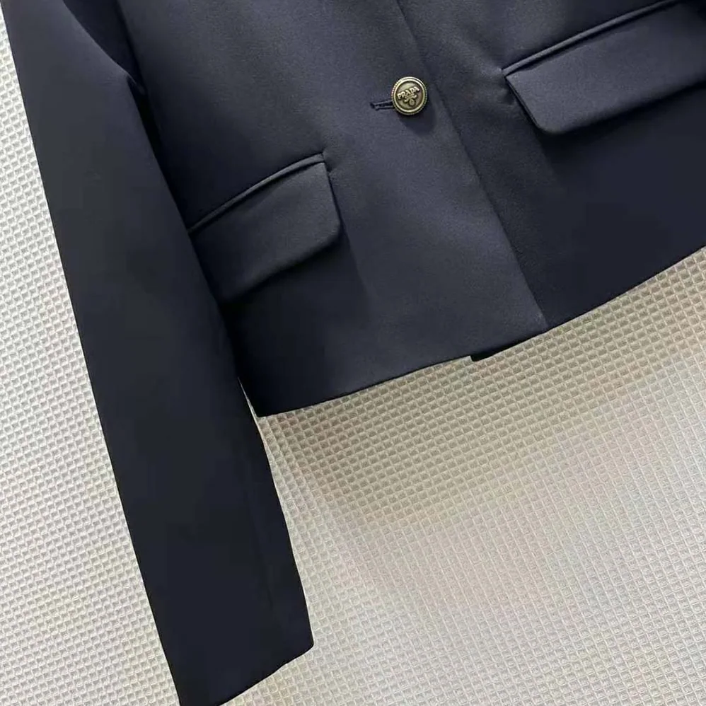 Prada Single for Women in Breasted Tricotine Jacket Prada Single for Women in Breasted Tricotine Jacket