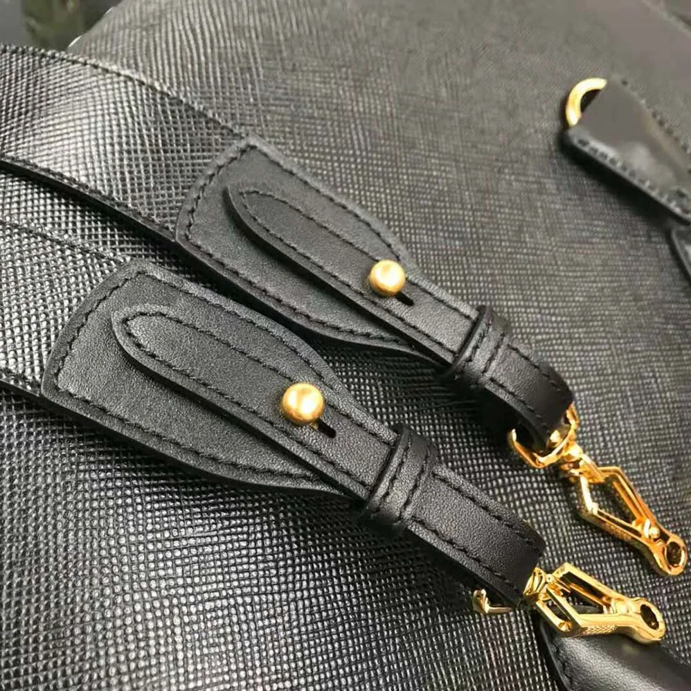 Prada Large Saffiano Leather Handbag for Women in Black Prada Large Saffiano Leather Handbag for Women in Black