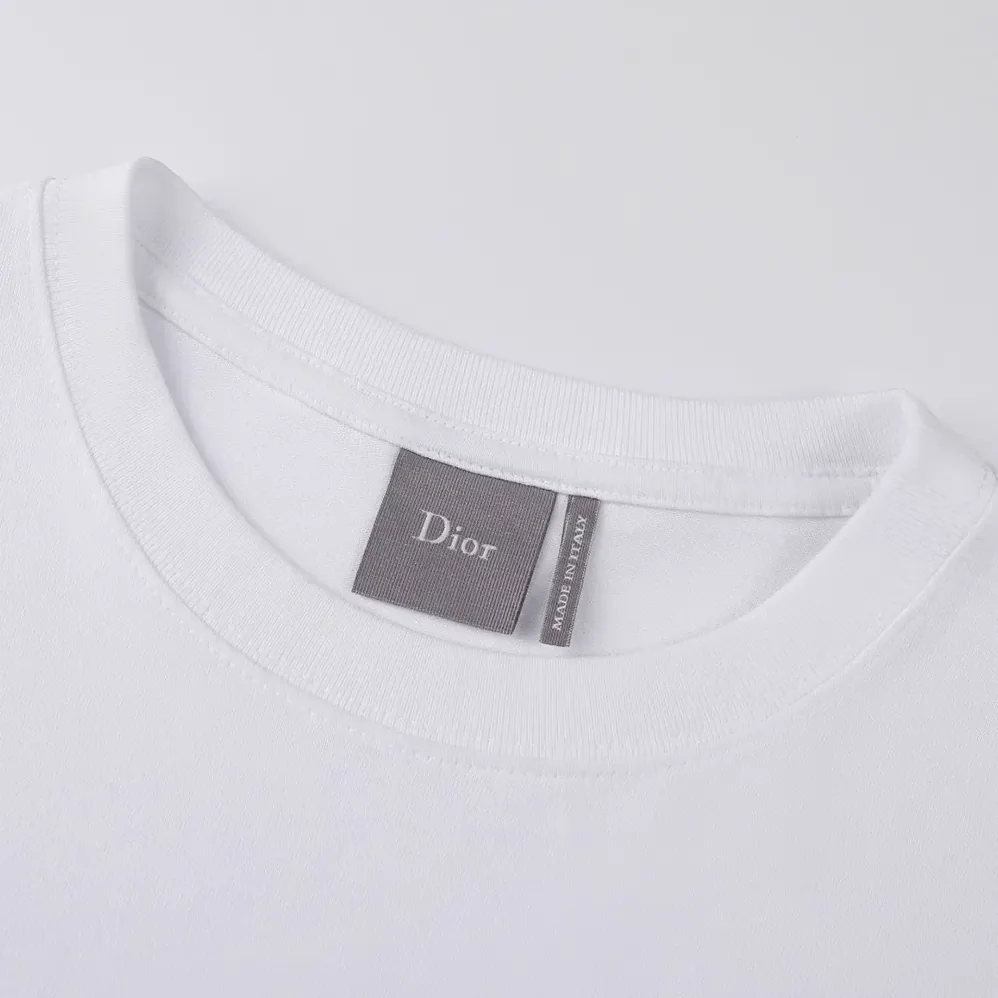 Dior T-Shirt with Pocket Relaxed Fit White Cotton Jersey for Women Dior T-Shirt with Pocket Relaxed Fit White Cotton Jersey for Women