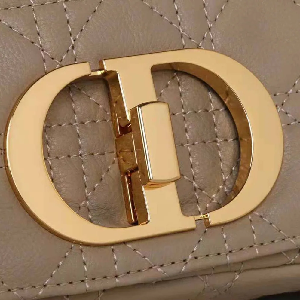 Dior Large Dior Caro Bag Beige Supple Cannage Calfskin for Women Dior Large Dior Caro Bag Beige Supple Cannage Calfskin for Women