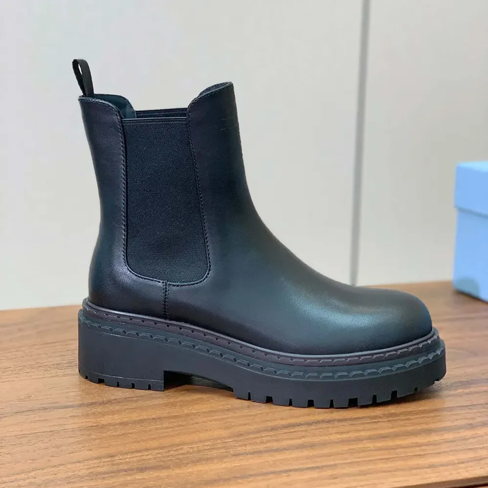 Prada Leather Chelsea Boots for Men in Black Prada Leather Chelsea Boots for Men in Black