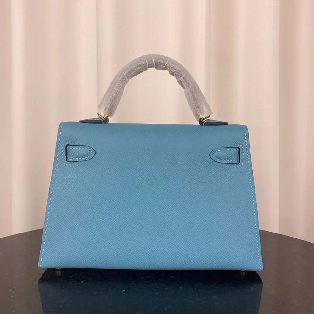 Hermes Kelly Bag 20 in Epsom Leather for Women in Blue Hermes Kelly Bag 20 in Epsom Leather for Women in Blue