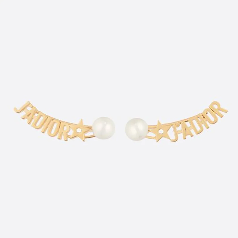 Dior J'Adior Earrings Gold for Women in Finish Metal Dior J'Adior Earrings Gold for Women in Finish Metal