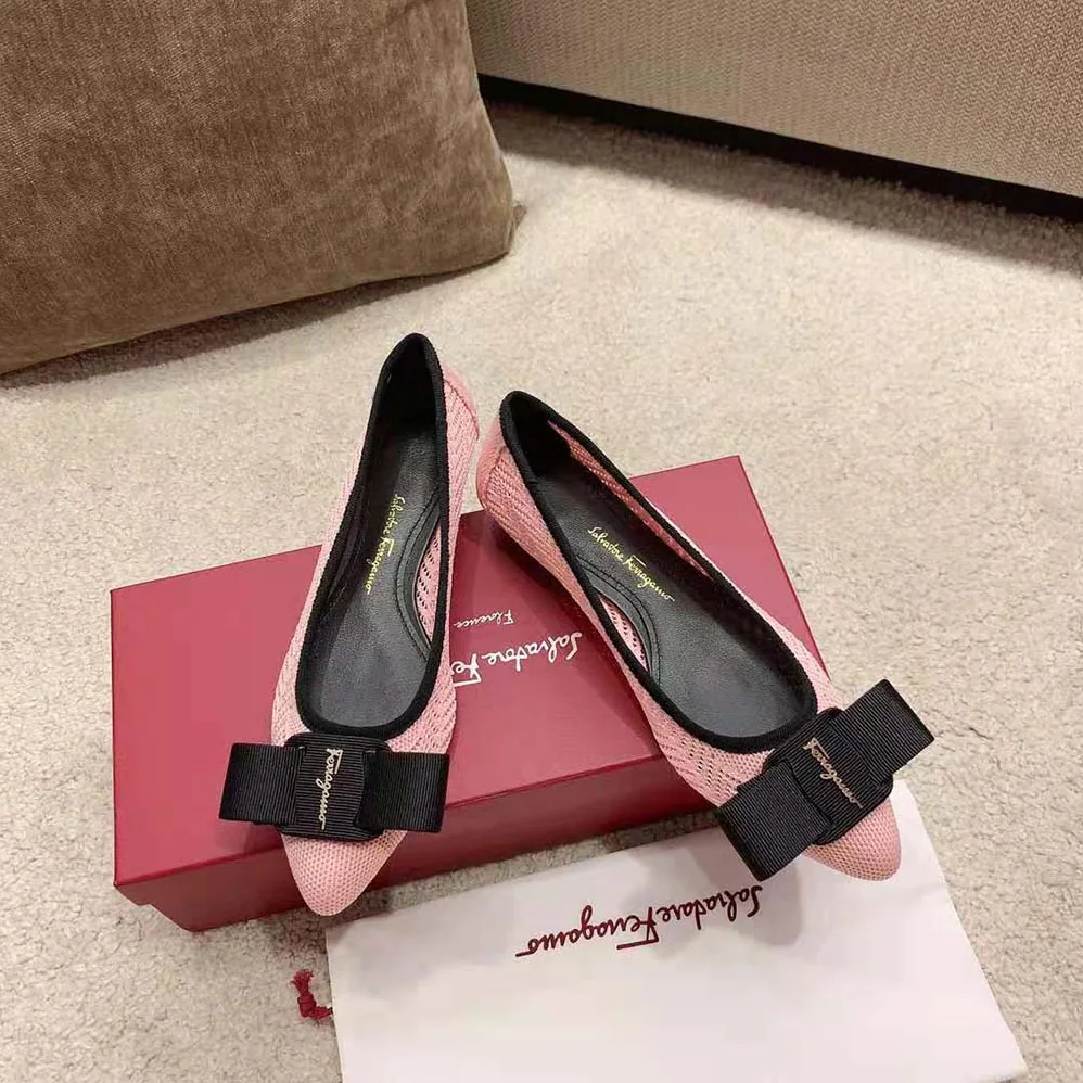 Salvatore Ferragamo Viva Responsible Ballet Flat for Women in Pink Salvatore Ferragamo Viva Responsible Ballet Flat for Women in Pink