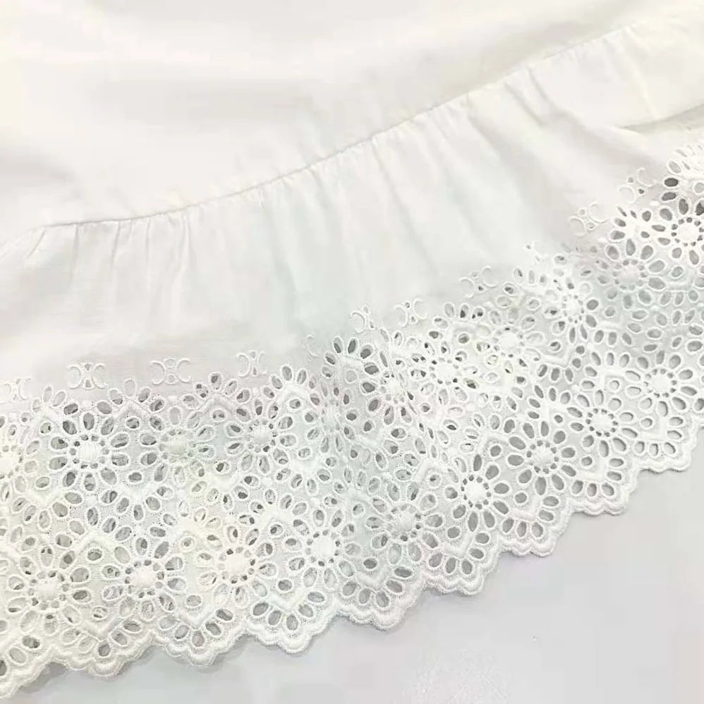 Celine Prairie Dress in Cotton Percale for Women Celine Prairie Dress in Cotton Percale for Women