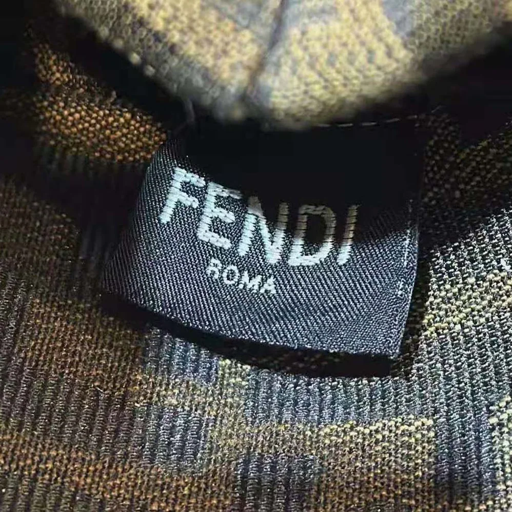 Fendi First Small White and Blue Woven Leather Bag for Women