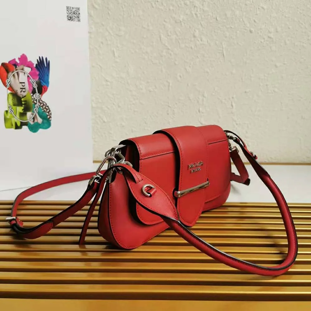 Prada Prada Sidonie Shoulder Bag for Women in Red