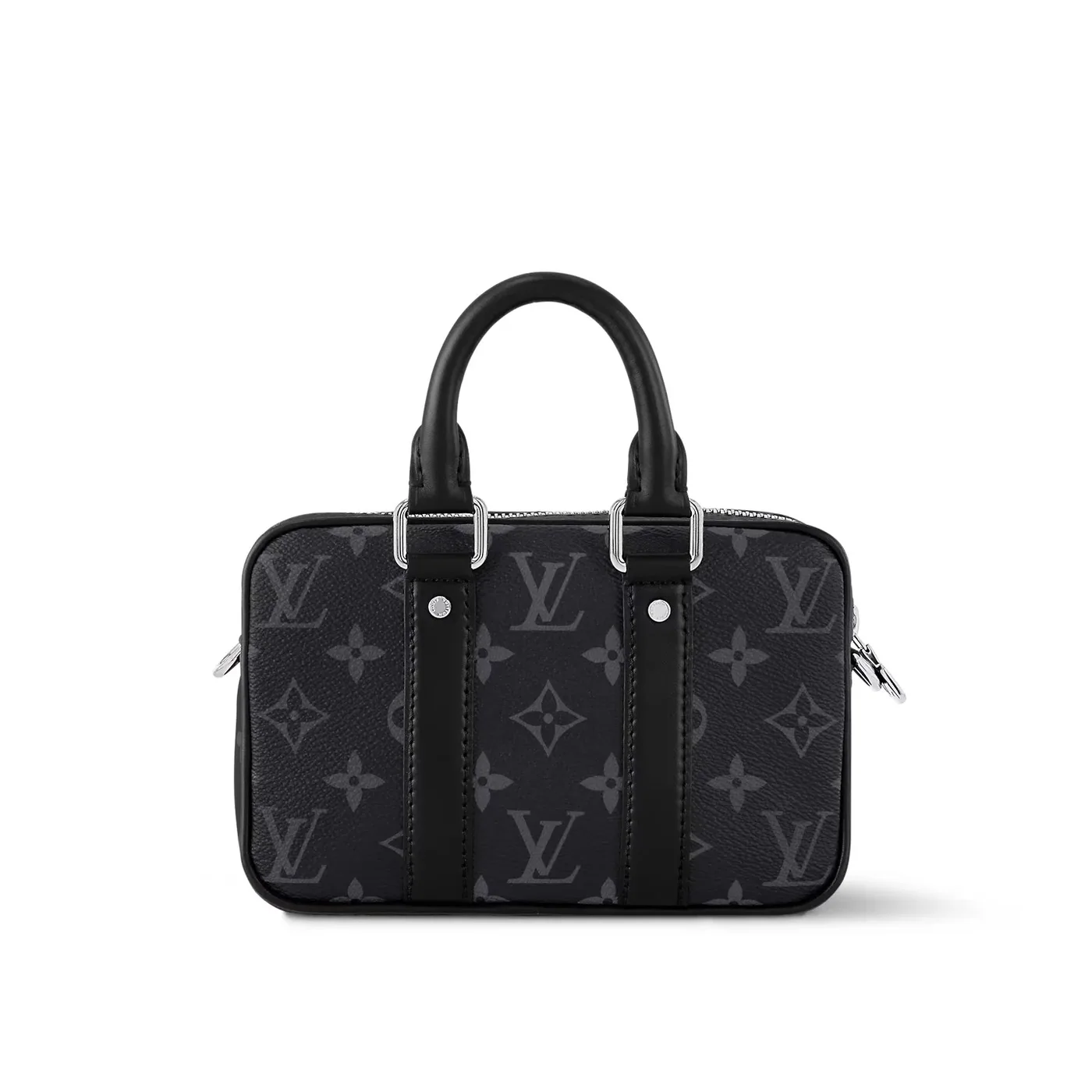 Louis Vuitton Nano Porte Documents Voyage Bag Black / Louis Vuitton Nano Porte Documents Voyage Bag Black /