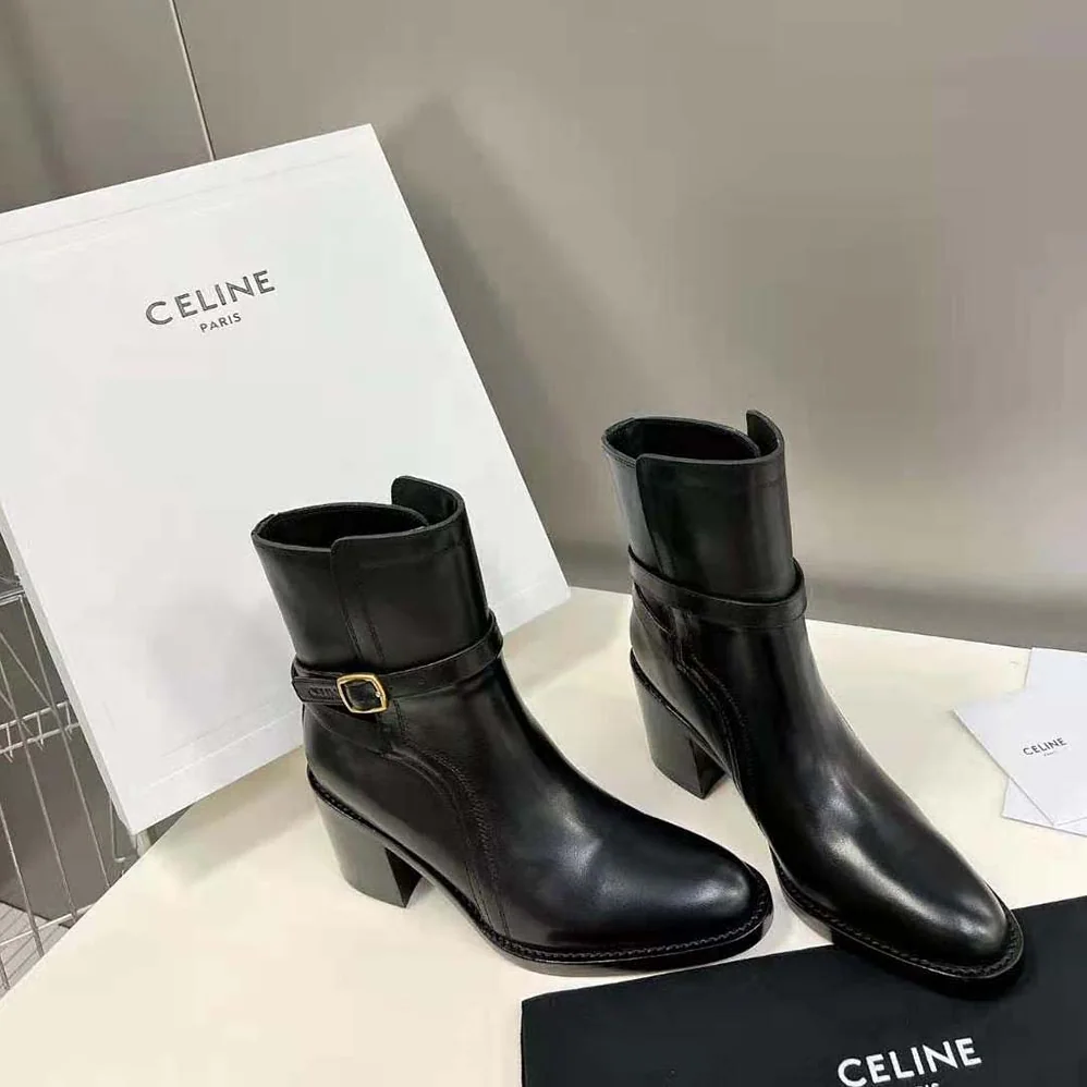 Celine Condé Jodhpur Boot in Calfskin for Women in Black Celine Condé Jodhpur Boot in Calfskin for Women in Black