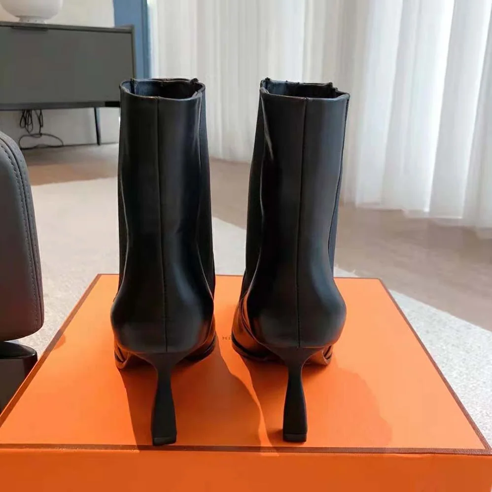 Hermes Gill 75 Ankle Boot for Women in Black