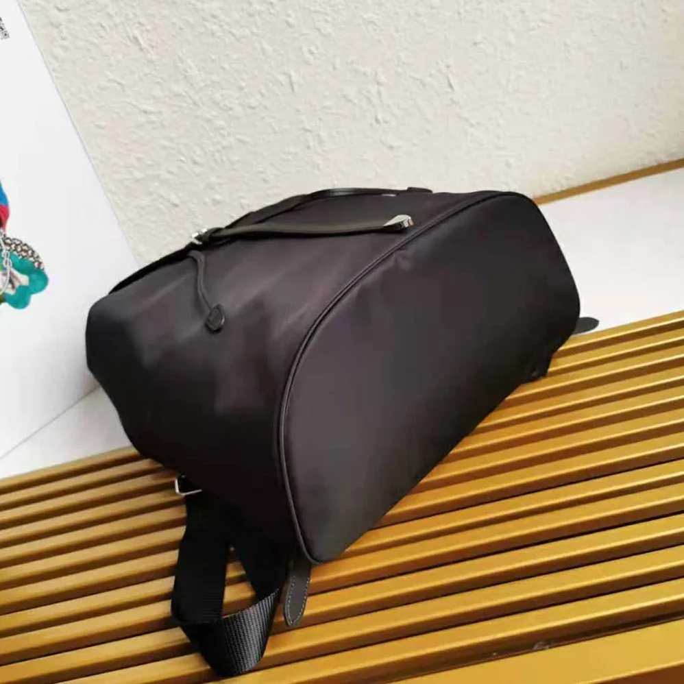 Prada Nylon and Saffiano Leather Backpack for Women in Black Prada Nylon and Saffiano Leather Backpack for Women in Black