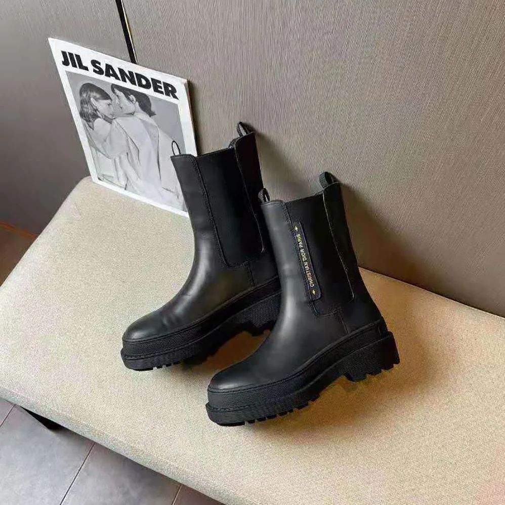 Dior Trial Ankle Boot Black Calfskin for Women