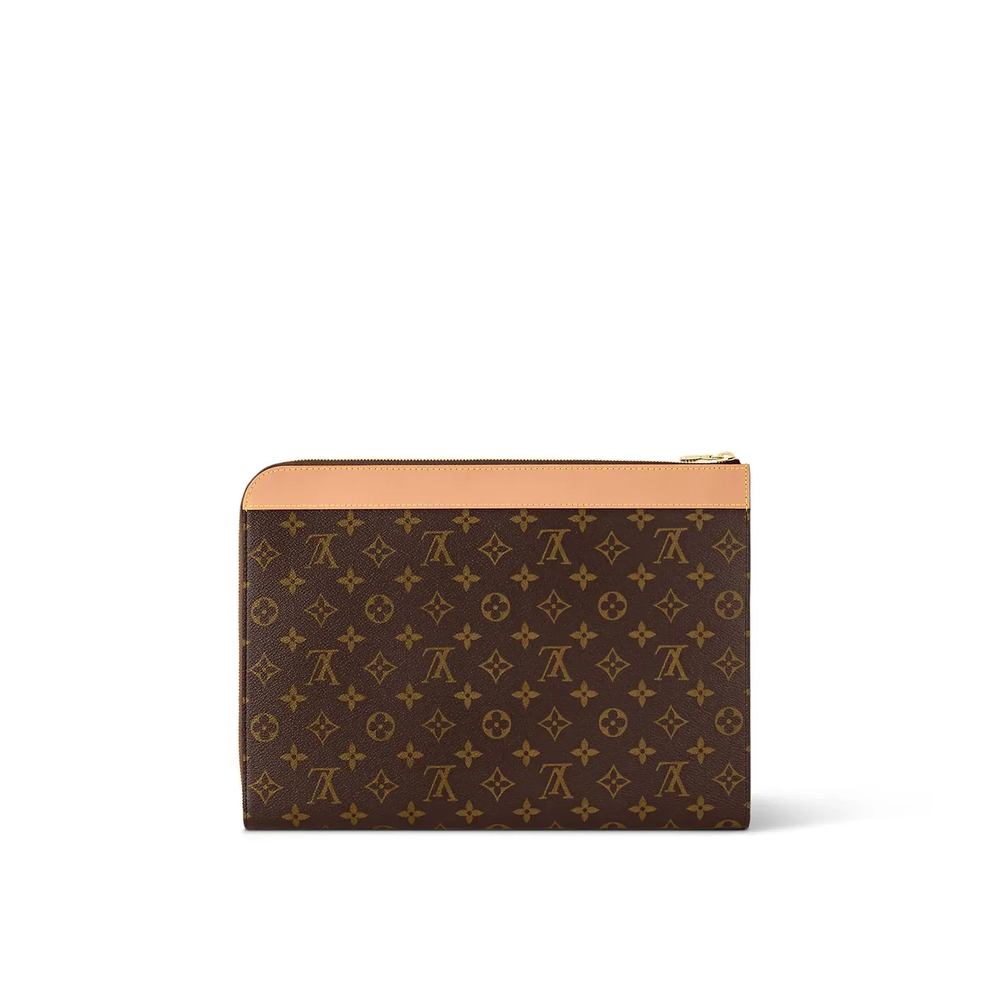 Louis Vuitton Pochette Jour Wallet Clutch & Pouch / Brown Monogram Canvas Gold Hardware