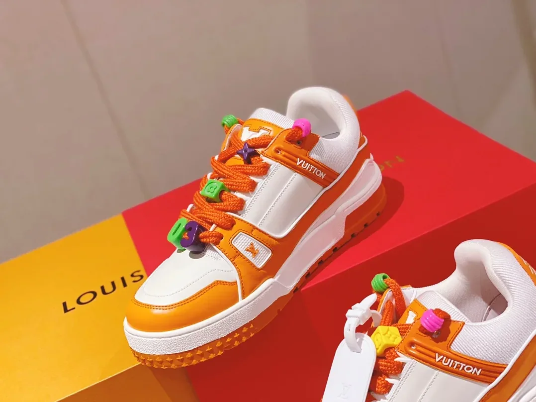 Louis Vuitton LV Trainer Sneaker Orange for Women