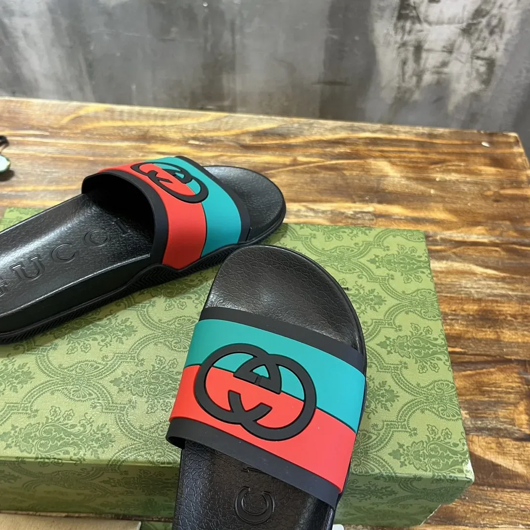 Gucci Good Game Slide Sandal Black Gucci Good Game Slide Sandal Black