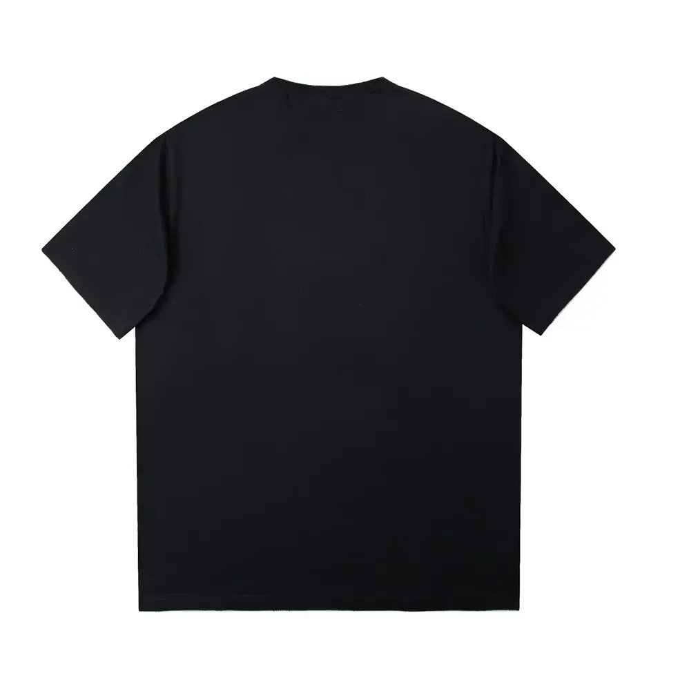 Balenciaga Lo_ve T-Shirt Medium Fit Black and Dark Grey Vintage Jersey for Men
