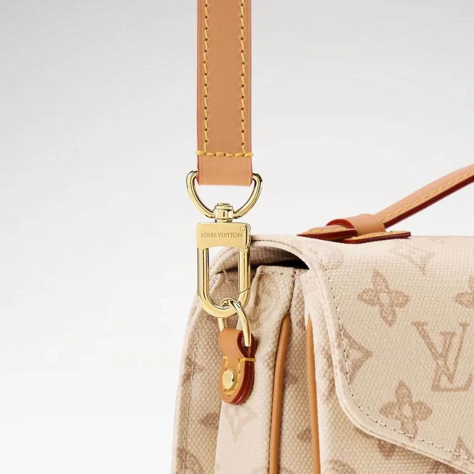 Louis Vuitton Pochette Metis MM Shoulder Bag / Monogram Origine Lin Canvas Gold Hardware