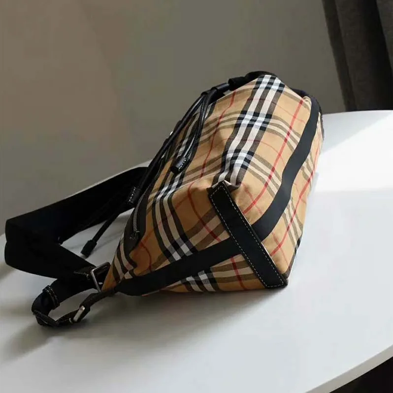 Burberry Small Vintage Check Cotton Duffle Bag for Women Burberry Small Vintage Check Cotton Duffle Bag for Women