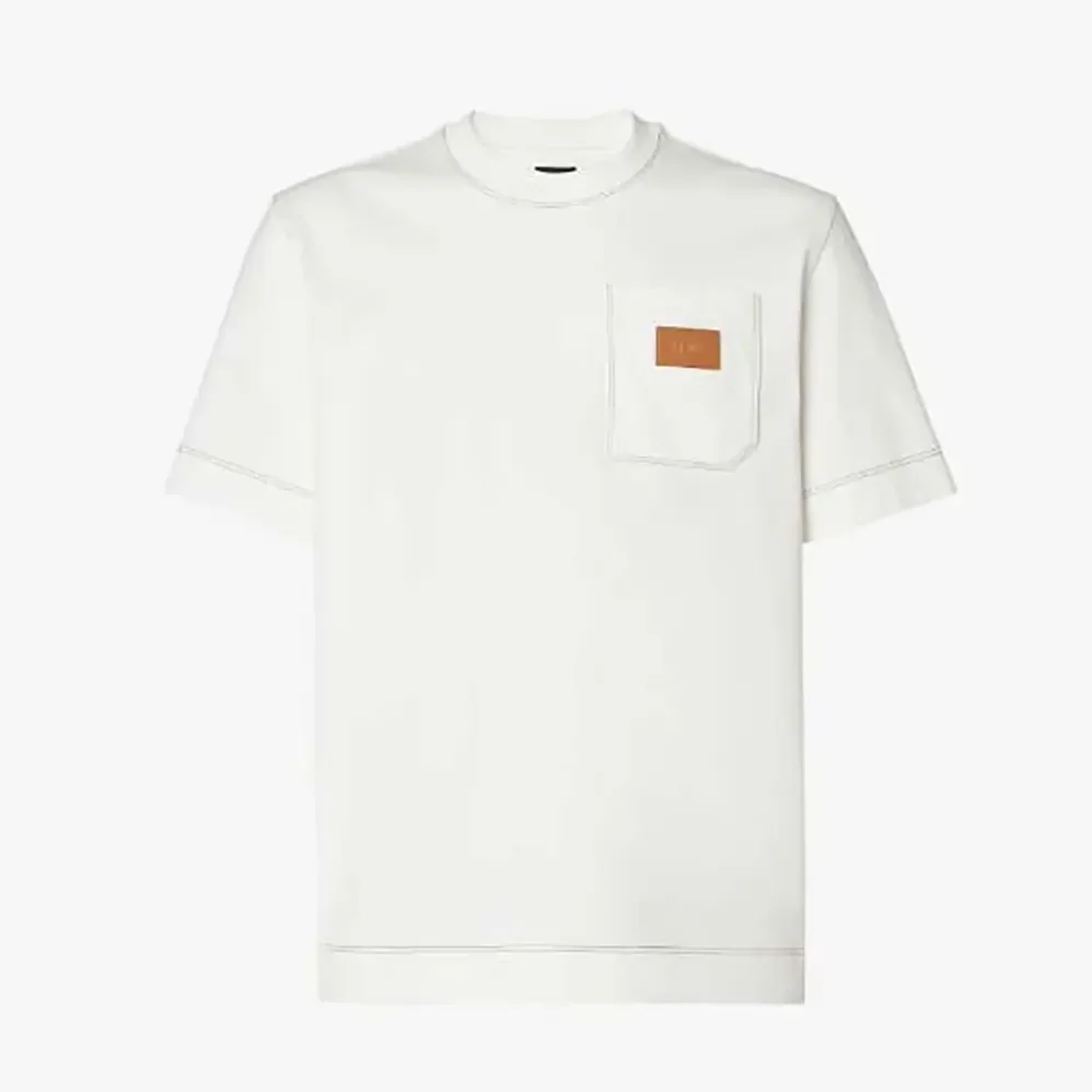 Fendi White Cotton T for Women in shirt Fendi White Cotton T for Women in shirt