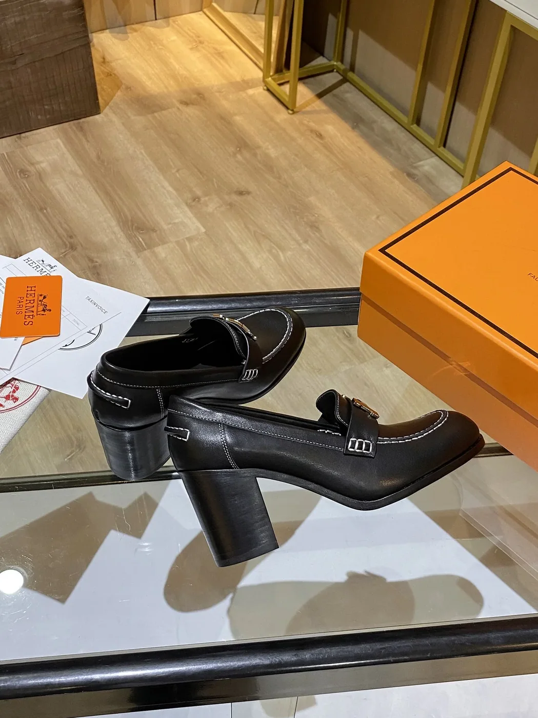 Hermes Shoes Heel Black / Hermes Shoes Heel Black /