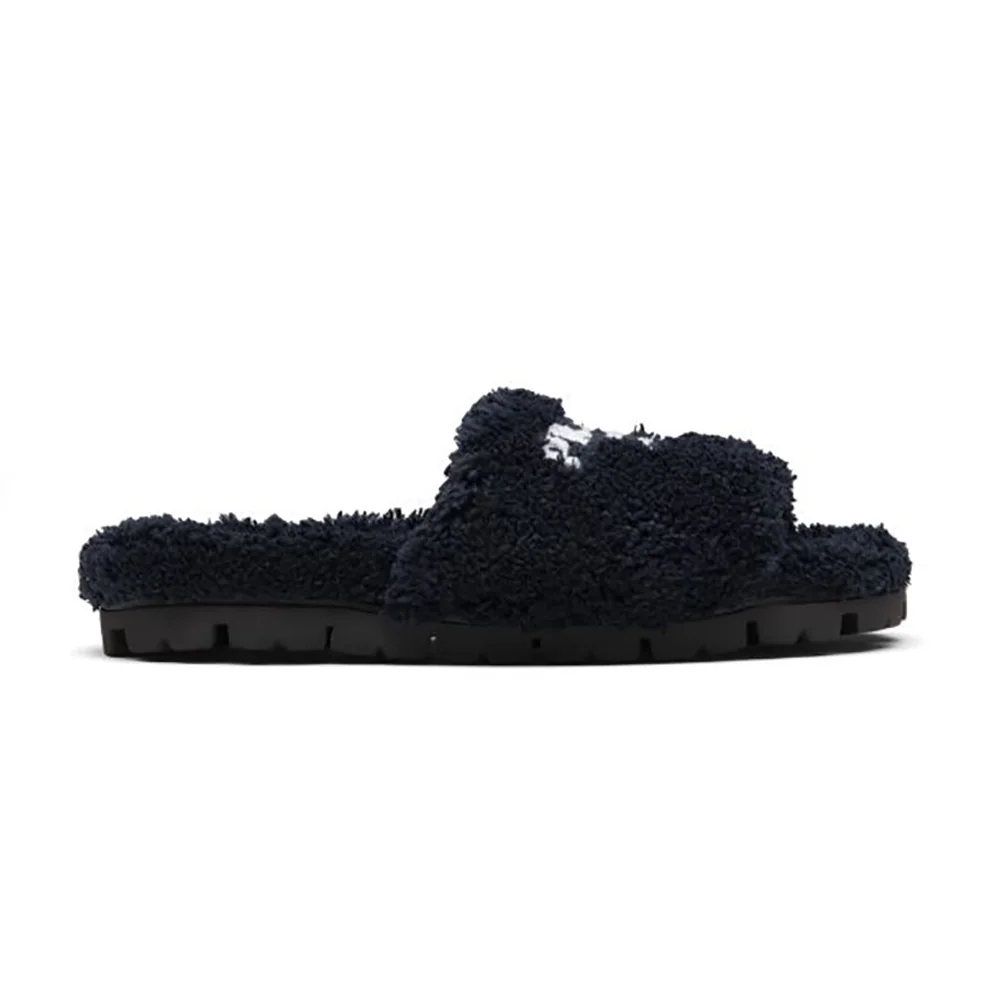 Prada Terry Cloth Slides for Women in Black Prada Terry Cloth Slides for Women in Black