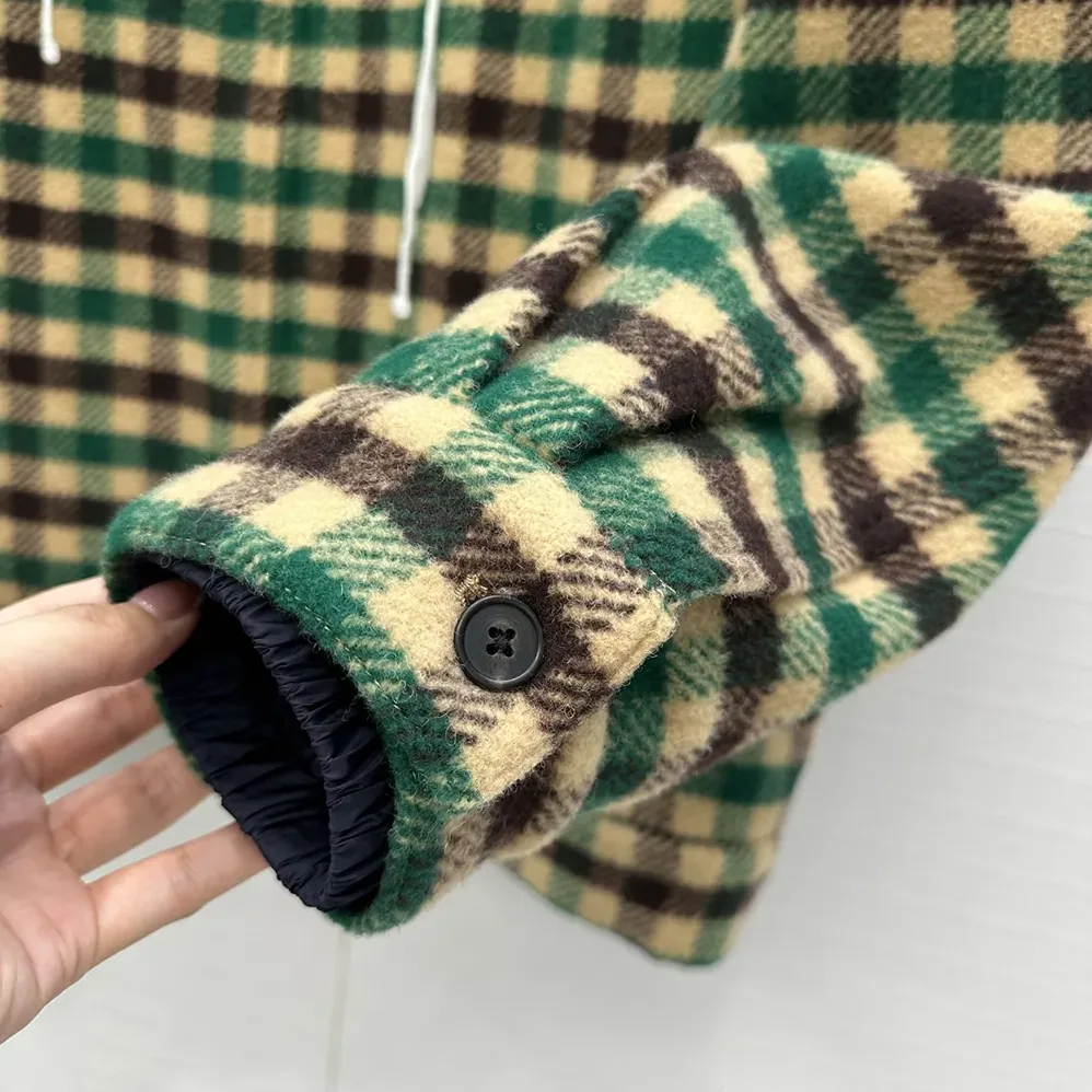 Miu Miu Gingham Check And Technical Fabric Jacket for Women
