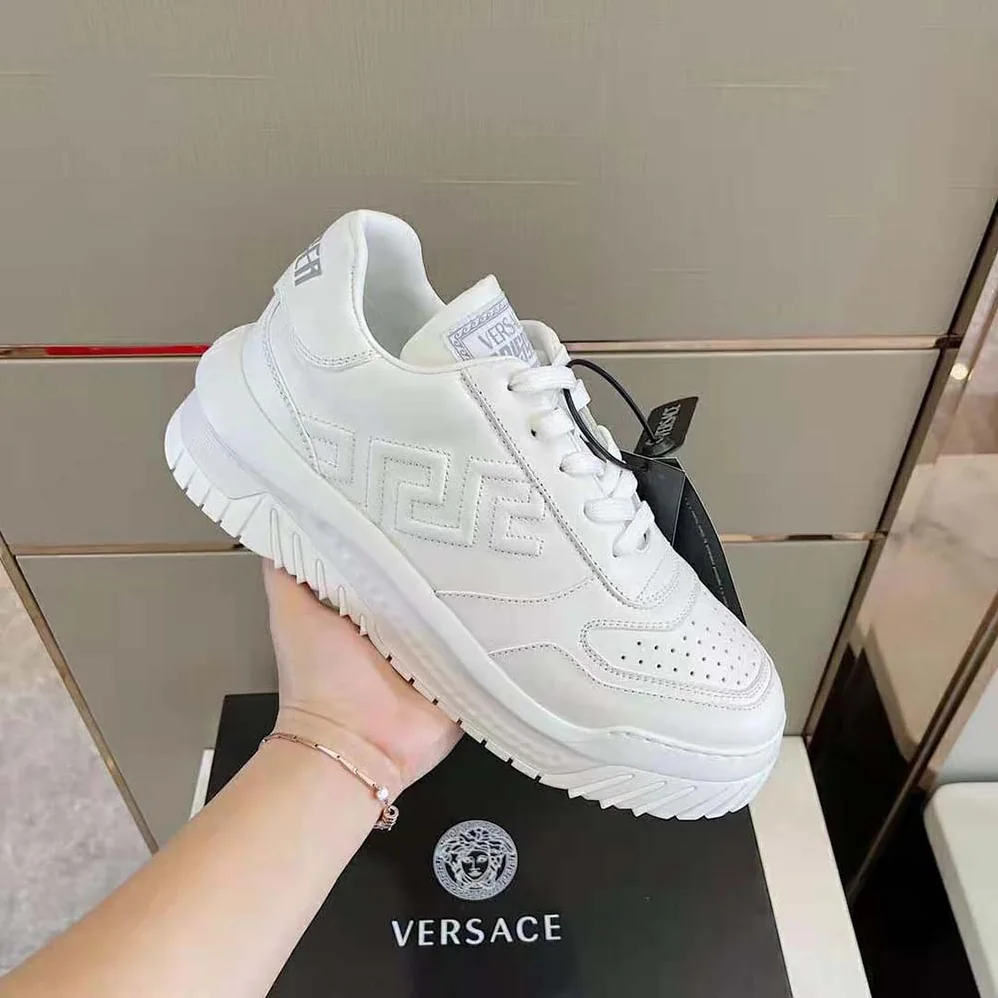Versace Greca Odissea Sneakers for Men in White