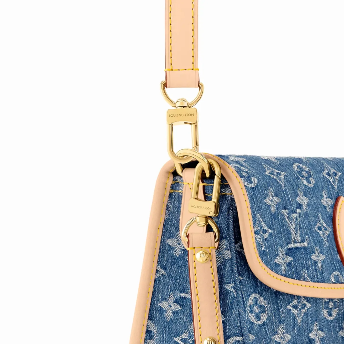 Louis Vuitton Diane Handbag Denim Blue /