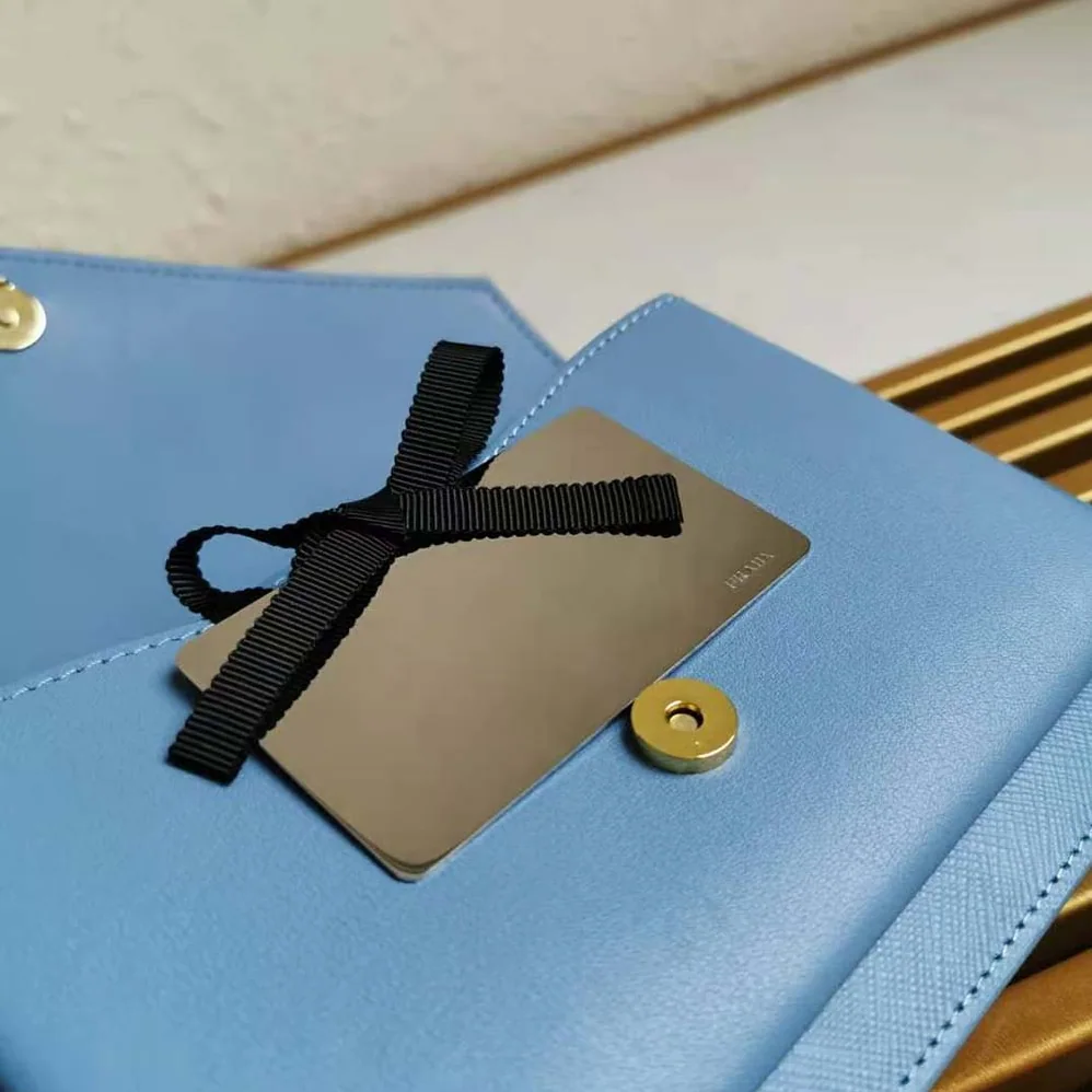 Prada Ladies Saffiano Leather Mini Bag in Blue Prada Ladies Saffiano Leather Mini Bag in Blue
