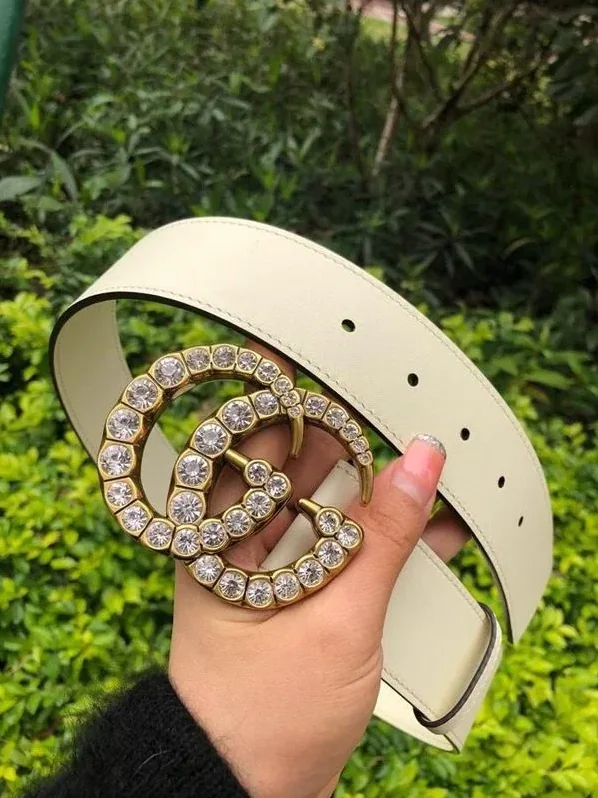Gucci Belt Beaded Double G White GG, for Women