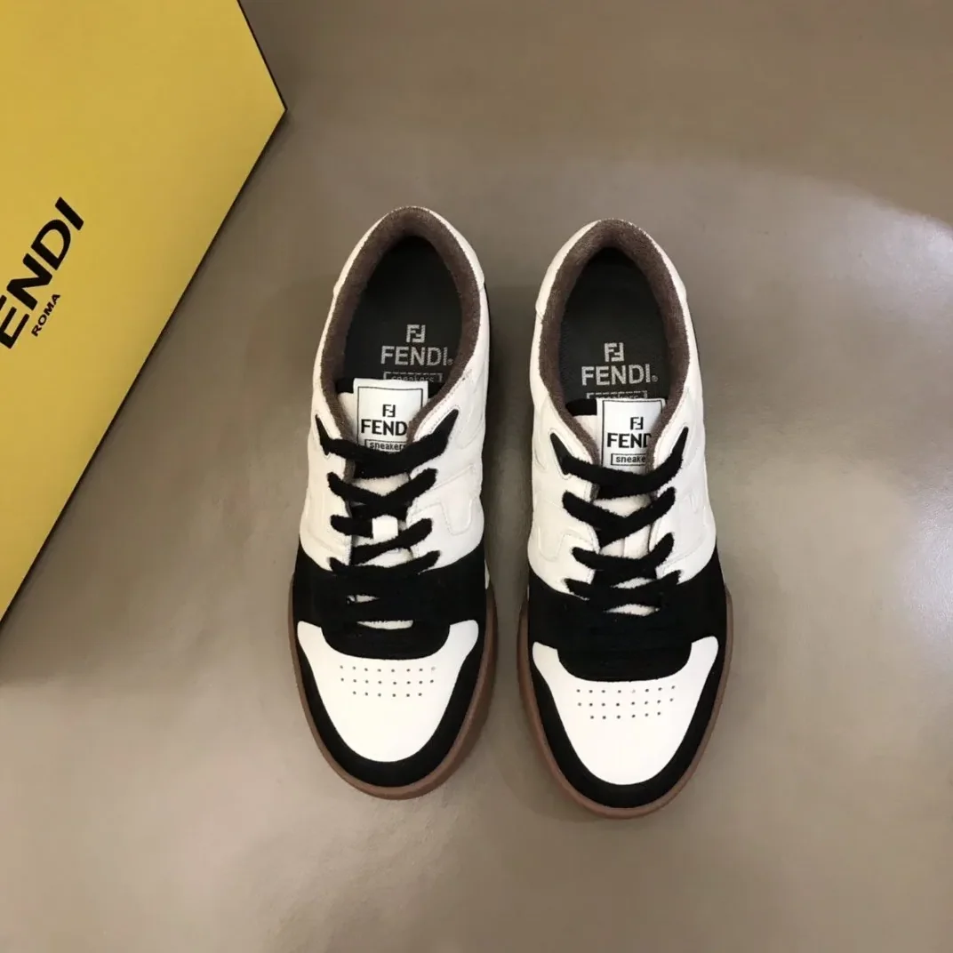 Fendi FD Match Low Tops Sneakers Brown 7E1493AHH2F1FZB