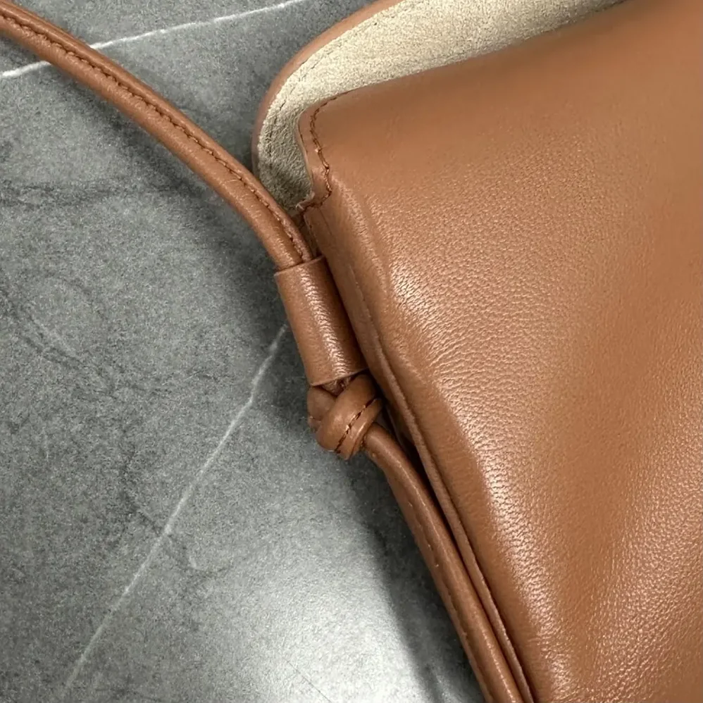 Celine Trio Flap In Smooth Lambskin for Women in Brown Celine Trio Flap In Smooth Lambskin for Women in Brown