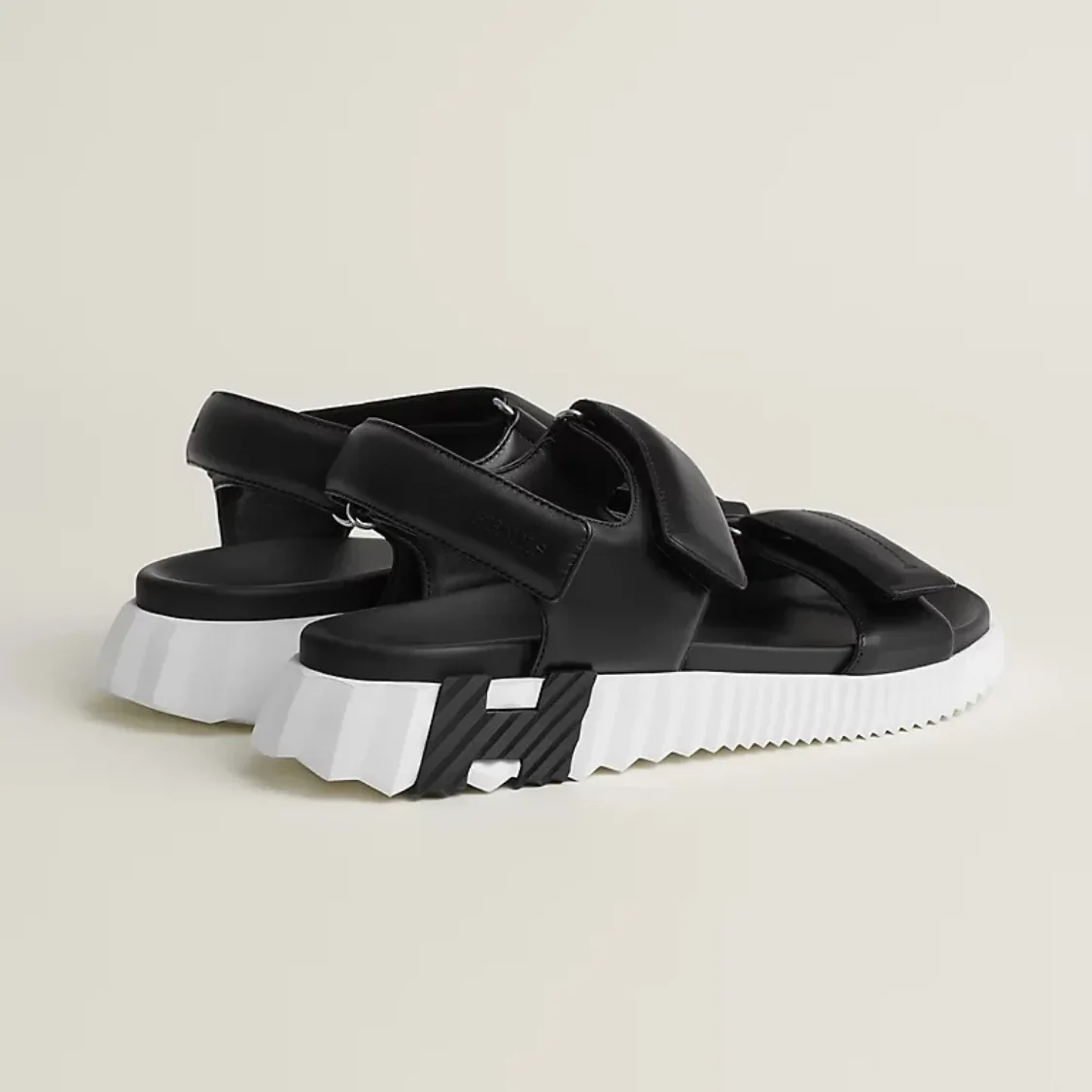 Hermes Junior Sandals Noir Hermes Junior Sandals Noir